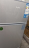 奥克斯小冰箱家用小型迷你冷藏冷冻两用出租房宿舍用节能省电寝室办公室电冰箱 【热卖款 升级净化去味】22A126DW银 实拍图