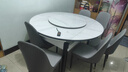 晨巢 岩板餐桌 实木餐桌椅组合现代简约可伸缩折叠吃饭桌子餐厅家具 电磁炉款双轨餐桌-111皮椅款 1.5米一桌六椅-12MM岩板厚度 实拍图