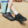 FILA FUSION斐乐女鞋BIANCO老爹鞋季新款硬糖鞋休闲鞋厚底运动鞋女 黑色-BK 36 实拍图
