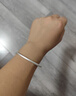 顺庆银楼古法银手镯哑光9999足银男女传承镯子饰品闭口素圈手镯送女友 古法20克56mm配证书 实拍图