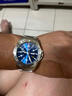 野狼全自动机械表男士军防水正品氚气夜光蓝緑水鬼潜水钢带手表V1019 本色蓝盘钢带款 -绿光 实拍图