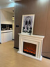 逸雪美式壁炉装饰柜家用玄关客厅北欧简约现代欧式壁炉架装饰架背景墙 黑色 长120*厚26*高90CM +取暖炉芯 实拍图