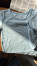 优衣库婴幼儿宝宝HEATTECH棉混纺圆领T恤/长袖保暖衣秋衣478444 61 水蓝色 90 实拍图