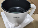 LOTOR电煮锅宿舍用小电锅迷你电炒锅多功能电热锅1-2人不锈钢一体锅煮面泡面 1.2L 白色不沾款 实拍图