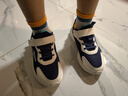 鸿星尔克（ERKE）童鞋男女童密网跑鞋新品大小童运动鞋【鸣鸥】藏深蓝/法翠蓝35 实拍图