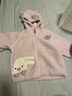 迷你巴拉【绒绒衣】冬新款男女童双面暖外套宝宝保暖毛绒夹克 粉红A61309 110 实拍图