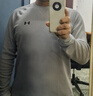 安德玛（UNDERARMOUR）DFO男子圆领运动休闲长袖T恤1302355 摩登灰011 2XL 实拍图