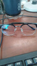蔡司（ZEISS）镜片近视眼镜框男半框防蓝光辐射可配带散光度数眼睛女钛合金镜架 简约款 黑银 配colorein镜片防蓝光 无度数 实拍图