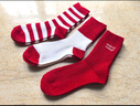 猫人女士袜子女秋冬【德绒发热含羊毛】本命年女鸿运红袜好运袜子3双 实拍图