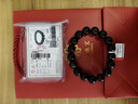 石玥珠宝精品12mm彩虹眼天然黑曜石手串本命年转运珠水晶手链男女士款 实拍图