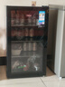 美的冰吧家用酒柜95升小型冰箱【保价30天】一级能效展示柜冷藏柜饮料柜单门保鲜柜办公室客厅茶叶柜 一级能效 | 台嵌两用 | 95升黑 实拍图