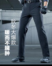 龙牙【张译同款】【补货速抢】寒锋战术软壳长裤秋冬男通勤弹力户外 极夜黑(直筒版） 32 175/84B 高175重131-156 实拍图