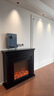 逸雪美式壁炉装饰柜家用玄关客厅北欧简约现代欧式壁炉架装饰架背景墙 黑色 长120*厚26*高90CM +取暖炉芯 实拍图