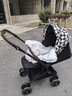 爱贝丽婴儿推车轻便双向一键收车可坐躺高景观四轮万向避震新生儿婴儿车 MAX6 格格blue（推把换向） 实拍图