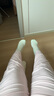 爱宝适月子袜春夏薄款镂空网眼长筒家居袜女士宽松产妇堆堆袜5双装M423 实拍图
