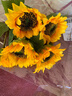 盛世泰堡 向日葵仿真花束假花花艺摆件太阳花手捧花绢花拍照道具5支装  实拍图