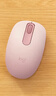 罗技（Logitech）M196 无线蓝牙鼠标 办公鼠标 笔记本商务办公家用 小巧便携 对称手型 玫瑰粉 实拍图