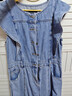 UR2025夏季新款女装复古牛仔荷叶边牛仔连衣裙UWG850114 蓝色 XL 实拍图