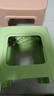 网红塑料凳子30.5cm客厅防滑凳餐桌凳简约可摞叠便携凳浴室凳 绿色【两种款式随机发】 （一个装） 实拍图