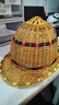 佳护竹编安全帽太阳帽工地遮阳帽头盔夏季国标带钢板鸭舌藤帽超大沿冒 小帽檐-不带钢板拉扣款 均码 实拍图