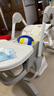 哈卡达宝宝餐椅多功能餐桌婴儿学坐椅儿童家用可坐可躺折叠免安装汉白银 实拍图