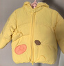 巴拉巴拉童装宝宝羽绒服冬季婴儿外套儿童上衣造型甜美萌男童女童 蛾黄31004 90 -充绒量66g 实拍图