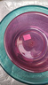 透明加厚洗脸盆学生宿舍加大号泡脚盆家用洗衣盆洗碗盆厨房洗菜盆 透明盆-紫红 中号26*10-加厚耐用抗摔 实拍图