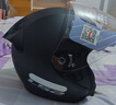 LS2新款摩托车头盔四分三盔电动助力车四季大尾翼大码男女半盔OF608 哑黑 XL(建议57-58CM) 实拍图
