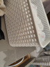 名创优品（MINISO）格纹仿藤编收纳筐 桌面收纳盒宿舍办公杂物收纳篮 大号2个装 实拍图