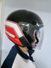 YOHE摩托车电动车头盔男女通用电动车安全帽3C认证头盔 赤焰黑红 特大码（XL） 实拍图