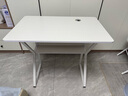 汤能优品电脑桌台式家用电竞游戏桌简约卧室书桌办公学习桌学生写字小桌子 单桌-暖白80*50【限量首购补贴】 实拍图