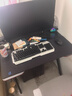 奥伦福特  电脑桌台式家用电竞游戏桌办公书桌简约书房写字桌子 碳纤维纹路单桌-80*60 升级款电竞桌 实拍图