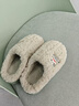 大嘴猴2025冬季新款棉拖鞋女士毛绒保暖居家用室内防滑不臭脚拖鞋男士 绿色 38-39 标准码 实拍图