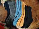 【羊毛加厚】袜子男秋冬加绒加厚保暖中筒袜防臭棉袜冬季羊毛袜 【每款各二双】 10双 均码 实拍图