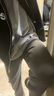 MMOPTOP冲锋工装直筒裤子男士春夏季薄款垂感宽松运动休闲裤K001深灰XL 实拍图