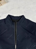 罗蒙（ROMON）外套男时尚夹克男士行政商务休闲立领棒球服上衣男深兰XL 实拍图
