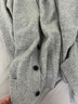 优衣库男装女装柔软绵羊毛V领针织开衫/毛衣毛衫外套25新款478547 04 烟灰色 L /175/100A 实拍图