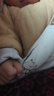 童泰新生婴儿衣服连体衣夹棉秋冬季0-6月初生宝宝纯棉加厚哈衣爬服 黄色暖阳 52cm (建议0-2个月身高50-55cm) 实拍图