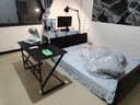 甄严选电脑桌台式电竞桌椅套装组合桌子办公家用桌学习桌书房书桌写字桌 【黑架+黑碳纤纹面】单桌120*60 实拍图