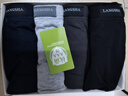 浪莎男士内裤男100%棉纯棉AAA级抑菌4条平角裤男式中腰四角全棉裤头 实拍图