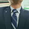 诺斯.马丁高端真丝领带男士商务西装衬衫蓝色新郎结婚礼手打条纹高级感 蓝色 实拍图
