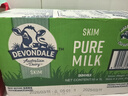 德运（Devondale）脱脂纯牛奶1L*10盒/整箱澳洲原装进口高钙牛奶0脂肪早餐 实拍图