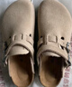 东园物作勃肯鞋男女同款包头拖鞋秋冬情侣2025最新款时尚厚底休闲外穿拖鞋 卡其色【软木厚底+牛反绒】 38 【正码】 实拍图