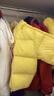 巴拉巴拉童装儿童羽绒服宝宝男女童2025冬装新款婴儿外套保暖上衣泡芙羽绒 黄色小南瓜31004-白鸭绒 130 （充绒量121g 适合6-7岁） 实拍图