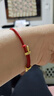 周大福女款 配件不锈钢扣手绳/尼龙钢丝绳 21.25cm AX82 实拍图