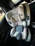 贝倍适（BAYBETSS）儿童安全座椅汽车用0-4-12岁宝宝360度旋转婴儿车载坐椅ISOFIX 米灰色【遮阳棚+上拉带+侧保护】 实拍图