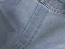 优衣库童装女童微喇牛仔裤水洗产品喇叭休闲长裤479102 65 宝蓝色 160 实拍图
