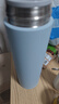 米家旋盖杯 保温杯 316不锈钢真空水杯 便携大容量咖啡杯 500ml雾蓝色 实拍图