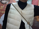 雪中飞经典新款基础舒适轻薄羽绒便捷短款保暖羽绒小马甲轻盈便携舒适 黎蔓卡其|7202-女 M 165/88A 实拍图