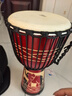 莫森（MOSEN）10英寸彩绘非洲鼓 纯羊皮印尼实木桃花芯进阶手鼓免调音 颜色随机 实拍图
